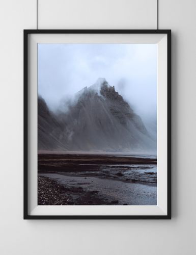 Stokksnes, Islandia, plakat, fotografia, plik cyfrowy