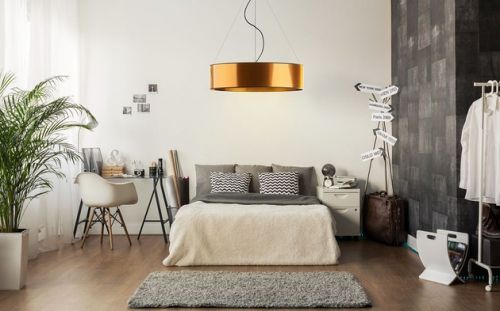 Lustrzana lampa sufitowa w stylu glamour PORTO MIRROR - fi 80 cm