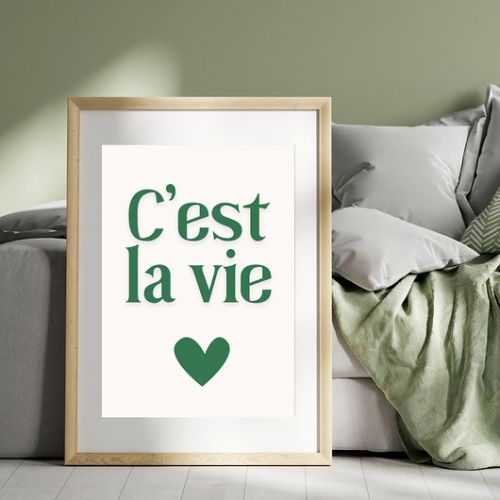 Plakat  Ces\\'t la vie