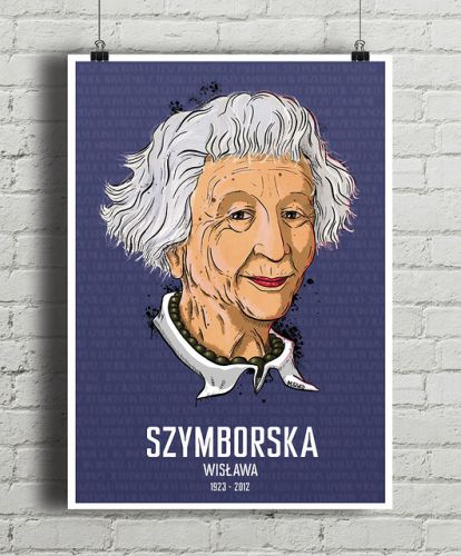 Wisława Szymborska - plakat fine art