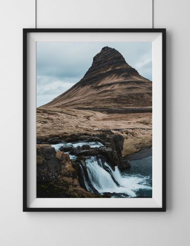 Kirkjufell, Islandia, plakat, fotografia