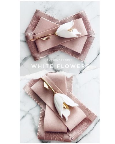 Brosza  White Flower NEW