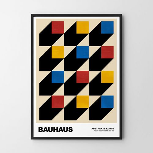 Plakat Nowoczesne geometrie Bauhaus