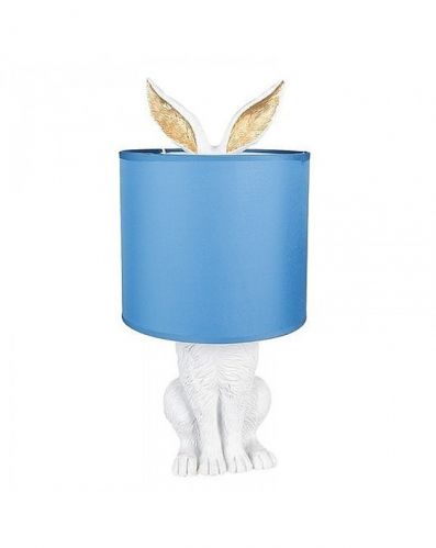 Lampa Stołowa Rabbit Biało-Złota Blue 43 cm