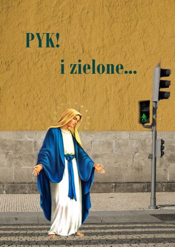 PYK i zielone -  Kolaż - plakat - wydruk